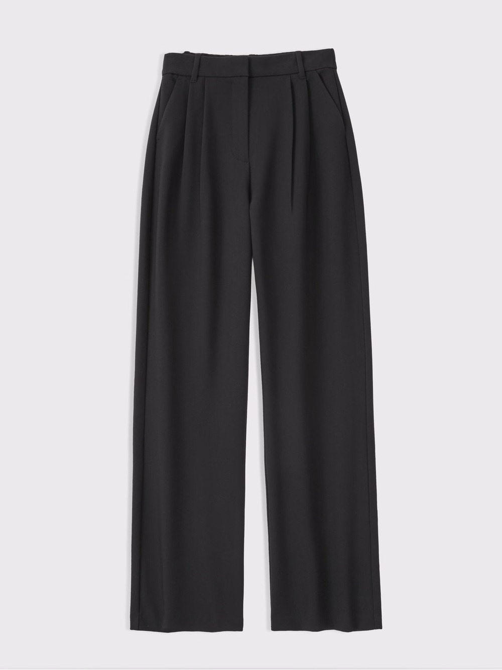 Abercrombie & Fitch Wide-Leg Black Trousers